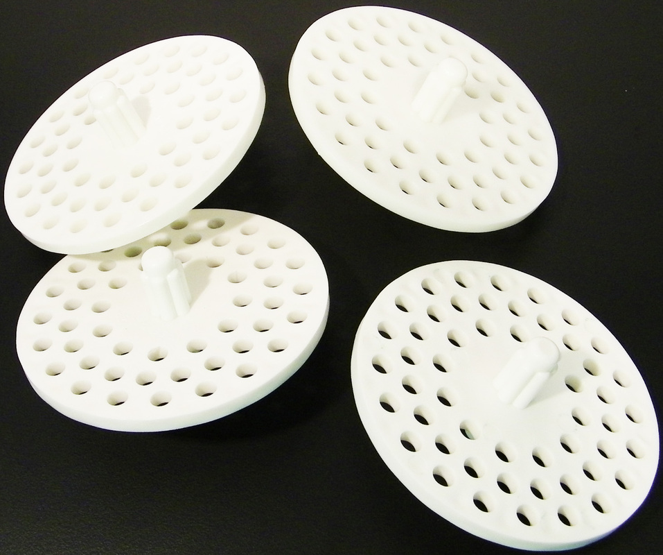 Made in USA O'Malley 310 Garbage Disposal Sink Strainer Guard White Plastic 